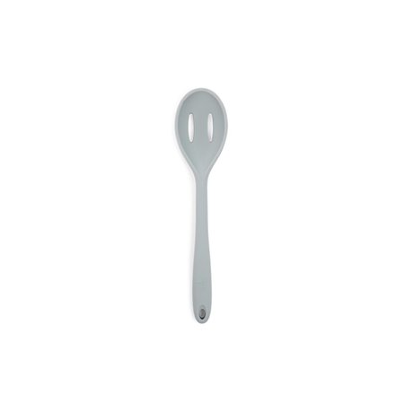 CORE KITCHEN 3 x 10.2 in. Gray Silicone Slotted Serving Spoon 6011319